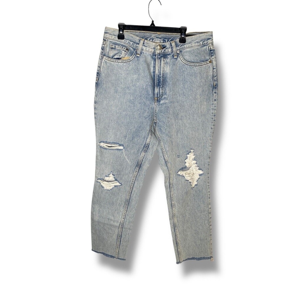 rag and bone MADISON distressed high rise ankle skinny NWT Size 30
